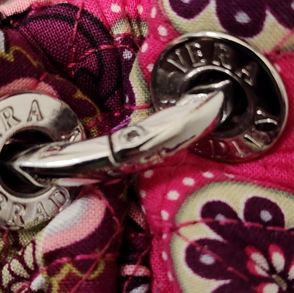 Vera Bradley Vintage Pinks And Purples  Bag Tote With Single Strap - Picture 2 of 9